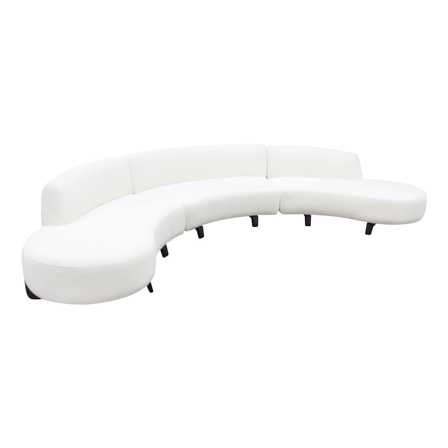 Vesper 2PC Modular Curved Armless Chaise